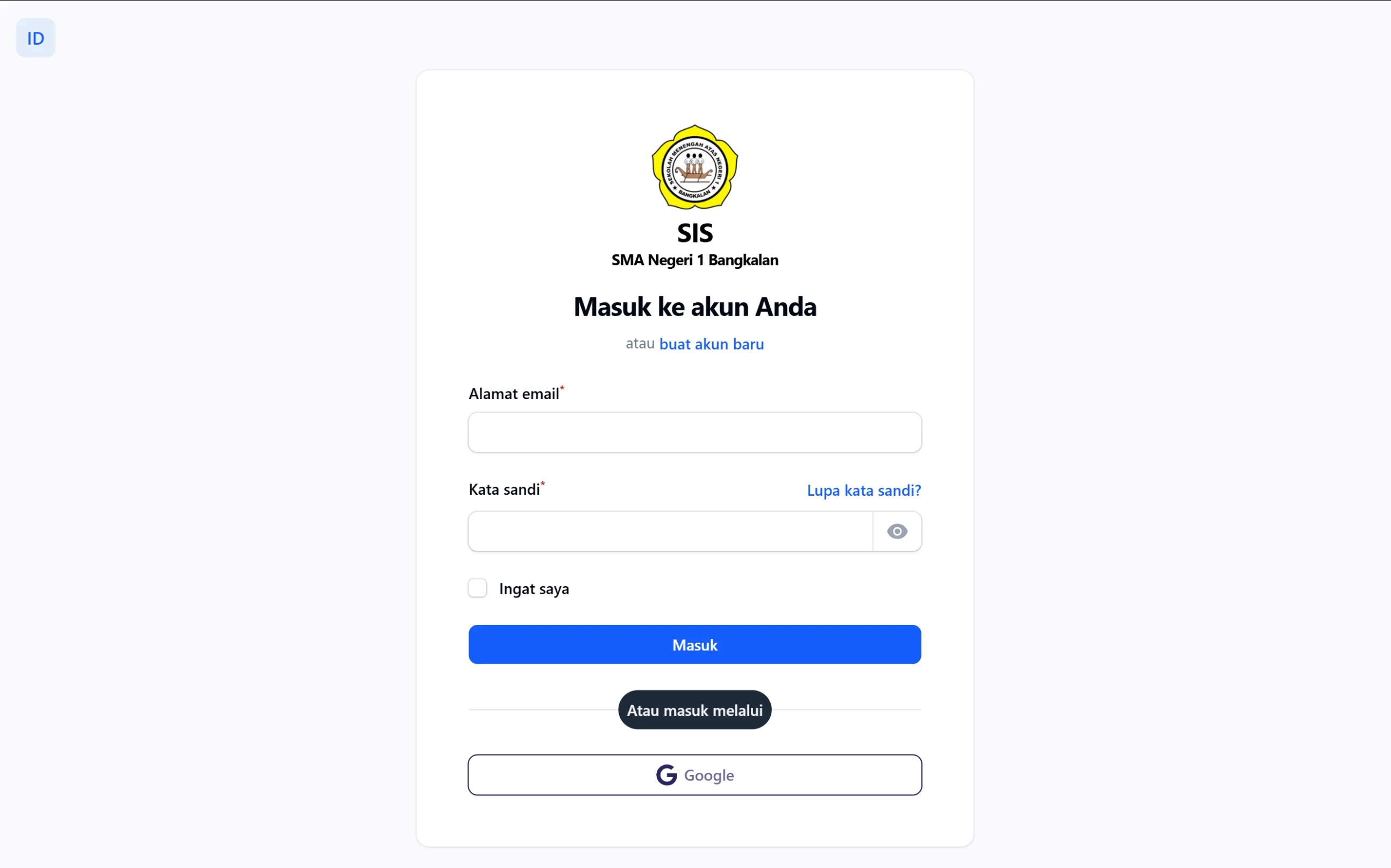 SIS (Sistem Informasi Sekolah)