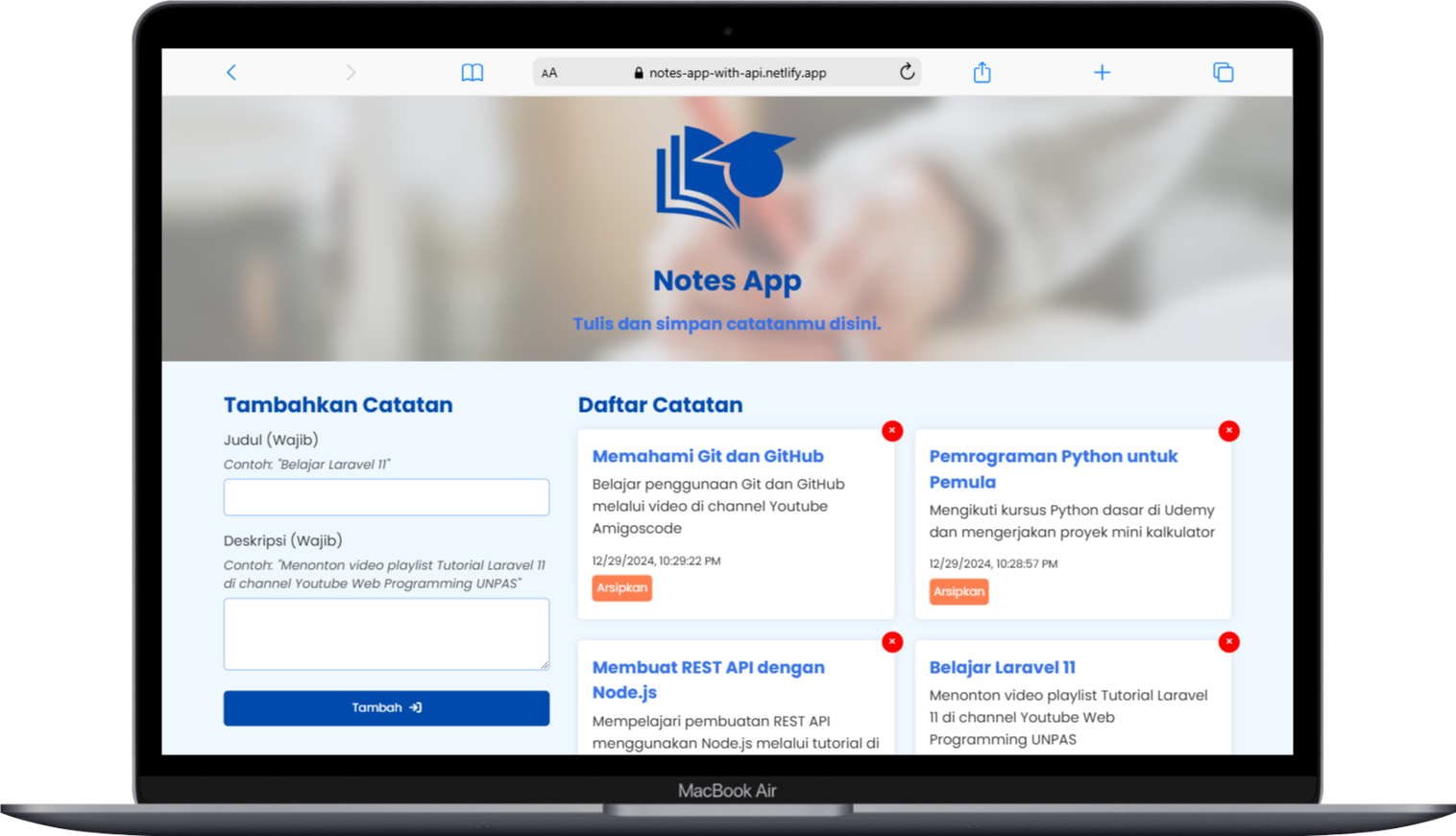 Notes App